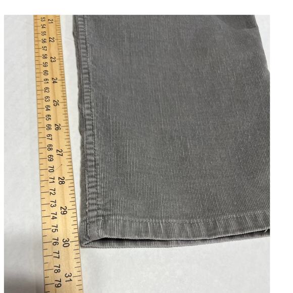 J. Jill Women's Corduroy Gray Slim Leg Pants Cotton Stretch Mid Rise Size 12 - Picture 11 of 14